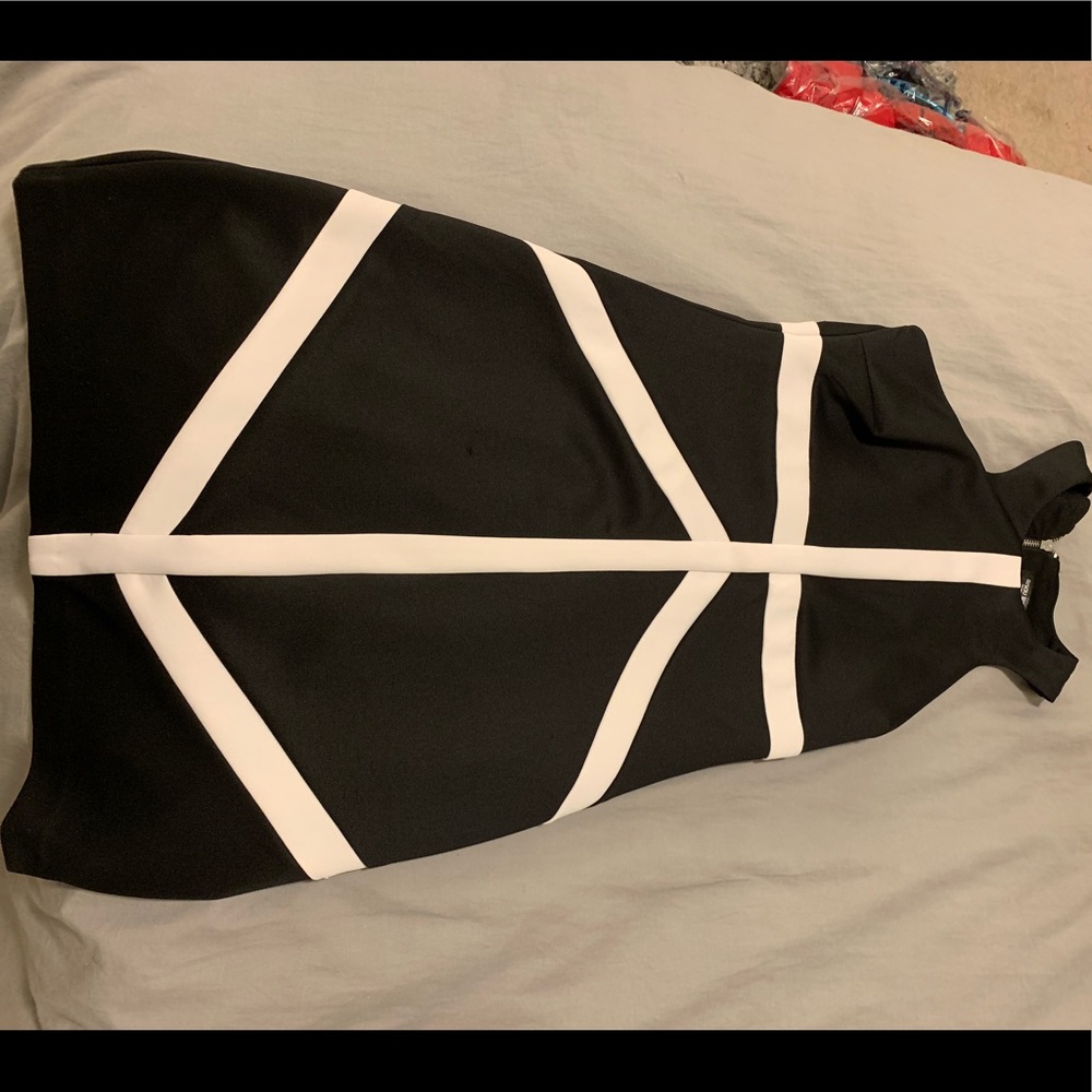 Black and white dress